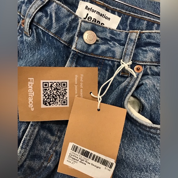 Reformation Blue Women's Jeans - Picture 3 of 3